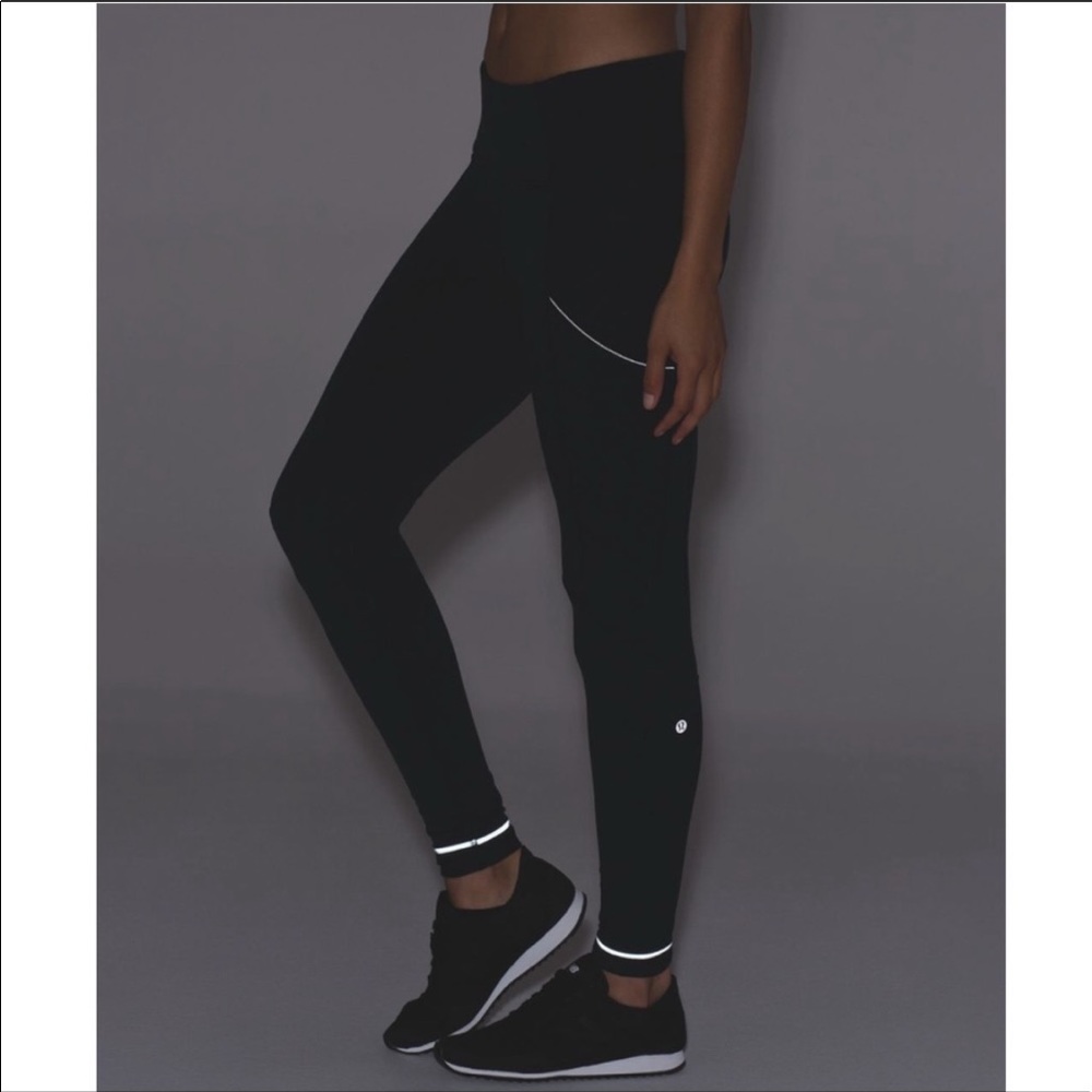 RARE NWT Lululemon Fresh Tracks Tight Winter Running Leggings Black Sz 6